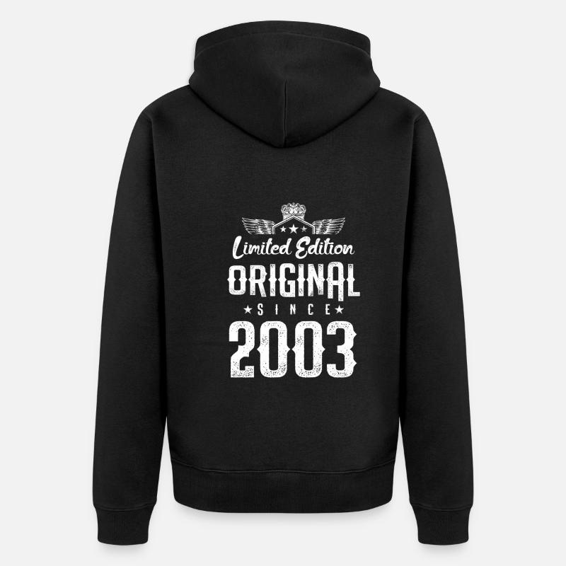 Édition limitée 2003 - Veste à capuche bio Premium Unisexe - noir