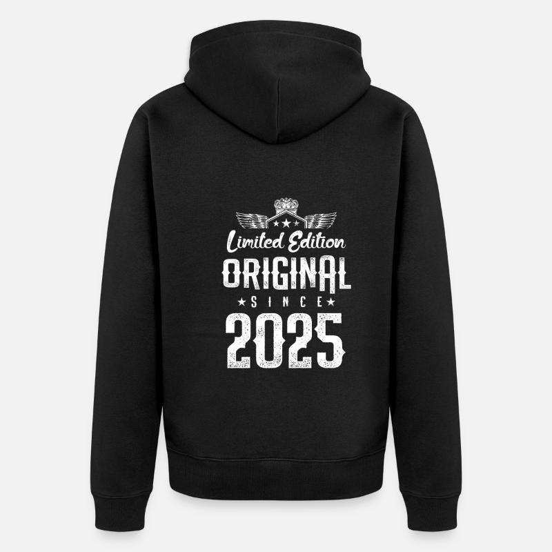 Édition limitée 2025 - Veste à capuche bio Premium Unisexe - noir