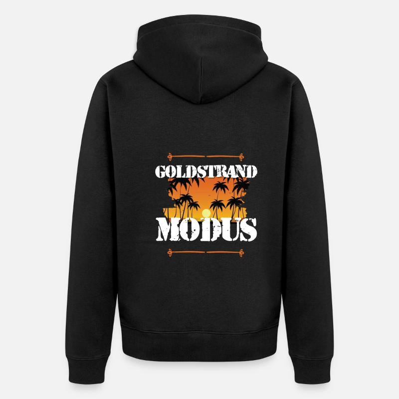 Mode Sables dorés - Veste à capuche bio Premium Unisexe - noir