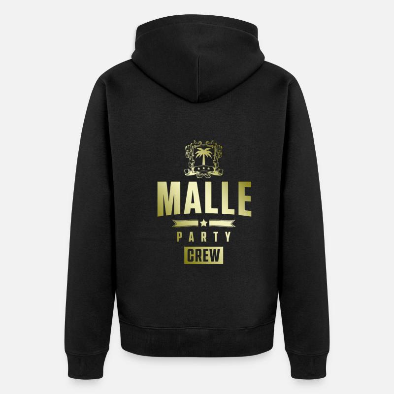 Malle Party Crew - Veste à capuche bio Premium Unisexe - noir