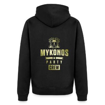 Équipage de mykonos - Veste à capuche bio Premium Unisexe - noir - Dos - Nico (187cm)