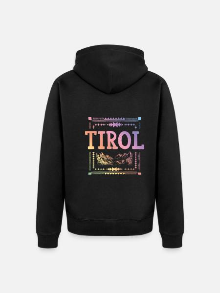 Tyrol Austria - Unisex Premium Organic Zip Hoodie - black