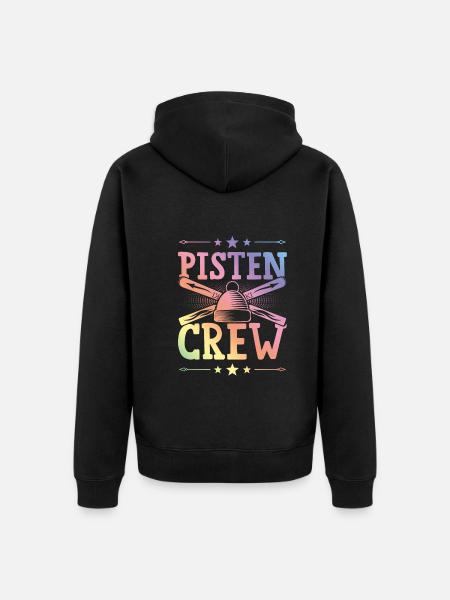 Slopes Crew - Unisex Premium Organic Zip Hoodie - black