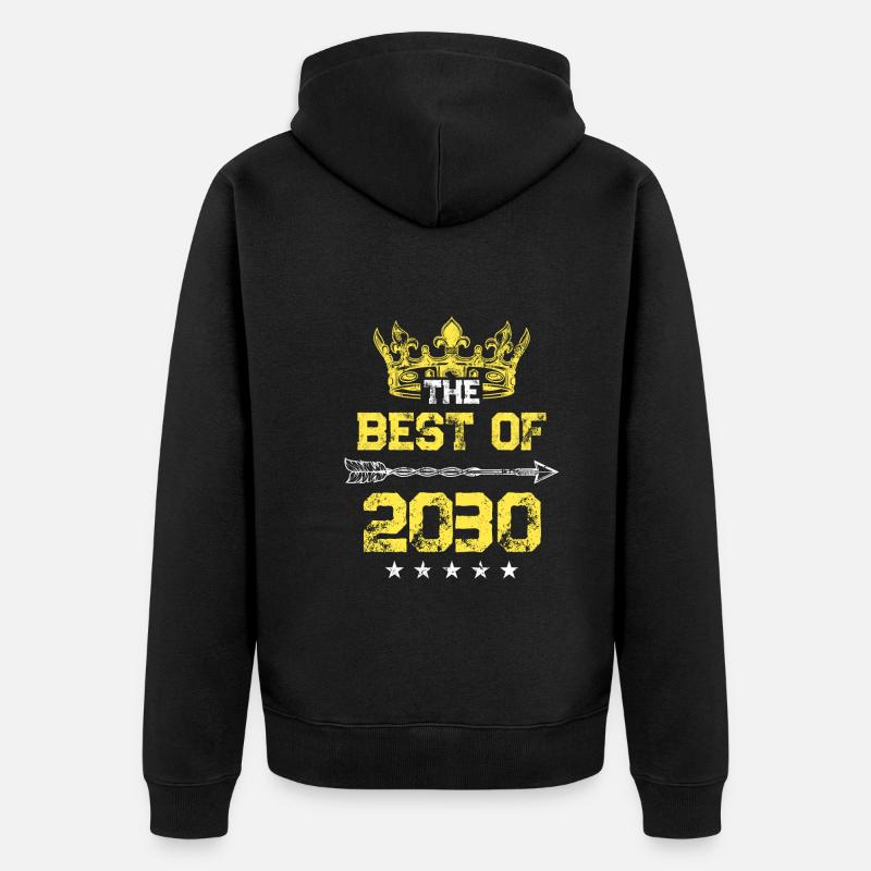 2029 meilleur de l’anniversaire - Veste à capuche bio Premium Unisexe - noir