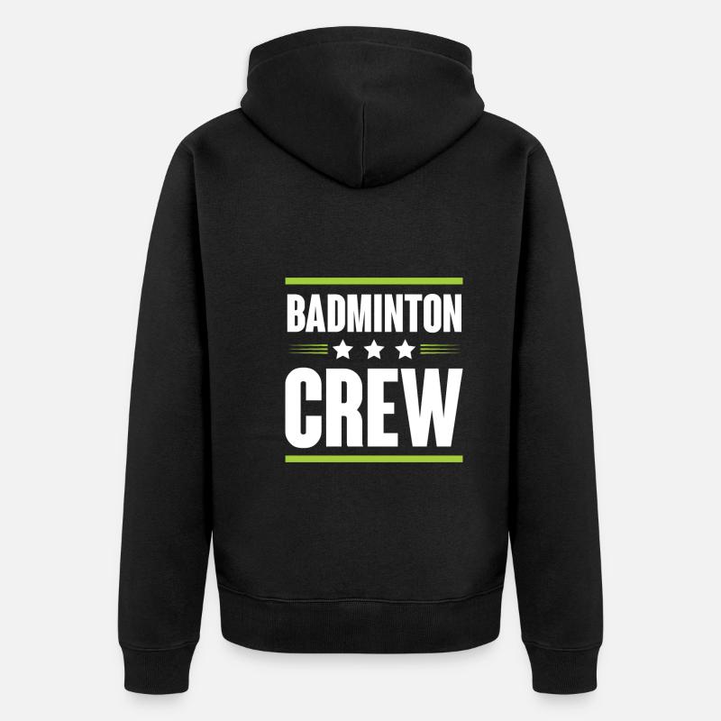 Équipage de badminton - Veste à capuche bio Premium Unisexe - noir