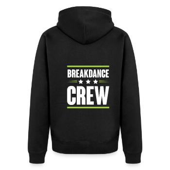 Équipe de breakdance - Veste à capuche bio Premium Unisexe - noir - Dos - Nico (187cm)