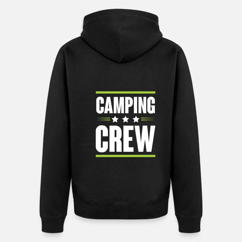 Équipe de camping - Veste à capuche bio Premium Unisexe - noir