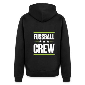 Équipe de football - Veste à capuche bio Premium Unisexe - noir - Dos - Nico (187cm)