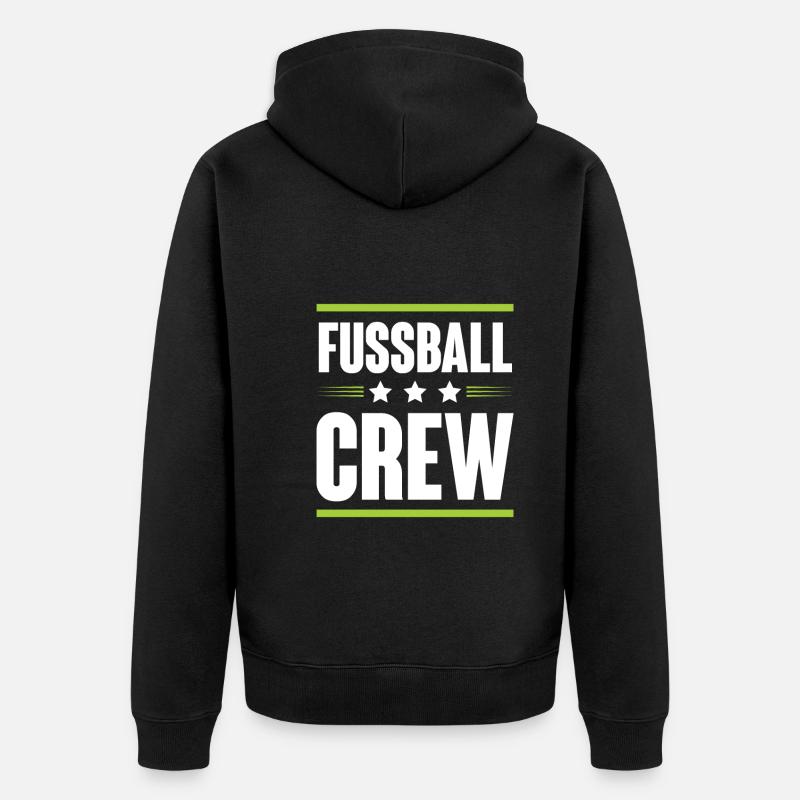 Équipe de football - Veste à capuche bio Premium Unisexe - noir