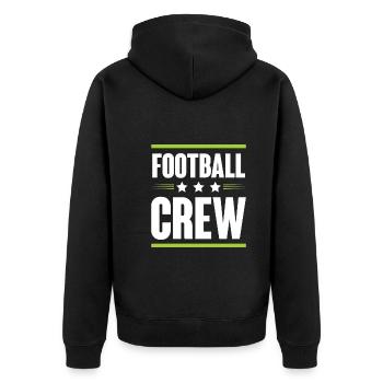 Équipe de football - Veste à capuche bio Premium Unisexe - noir - Dos - Nico (187cm)