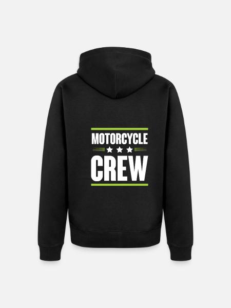 Motorcycle Crew - Unisex Premium Organic Zip Hoodie - black