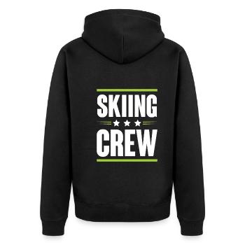 Équipe de ski - Veste à capuche bio Premium Unisexe - noir - Dos - Nico (187cm)