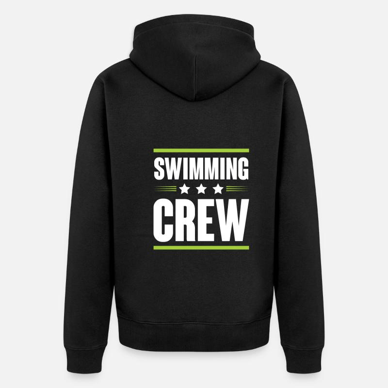 Équipage de natation - Veste à capuche bio Premium Unisexe - noir