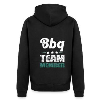 Équipe Bbq - Veste à capuche bio Premium Unisexe - noir - Dos - Nico (187cm)