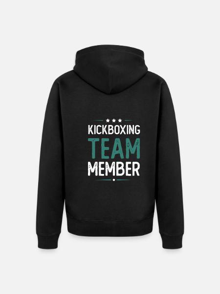 Kickboxing Team - Unisex Premium Organic Zip Hoodie - black