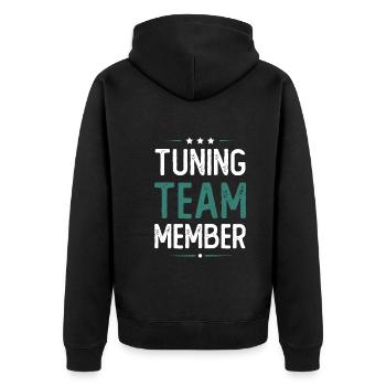 Équipe de tuning - Veste à capuche bio Premium Unisexe - noir - Dos - Nico (187cm)
