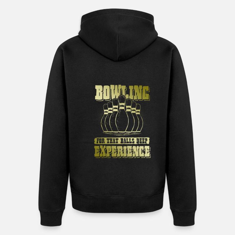 Expérience de bowling - Veste à capuche bio Premium Unisexe - noir