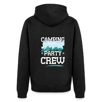 Équipe de camping - Veste à capuche bio Premium Unisexe - noir - Dos - Nico (187cm)