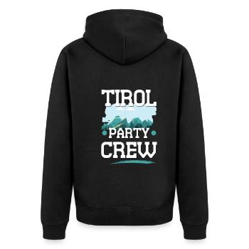 Tirol Party Crew - Veste à capuche bio Premium Unisexe - noir - Dos - Nico (187cm)
