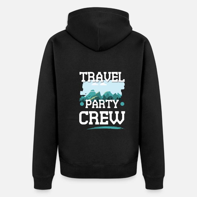 Équipe de voyage - Veste à capuche bio Premium Unisexe - noir