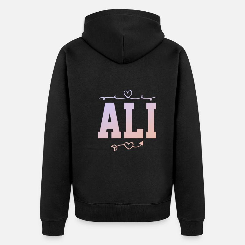 Ali - Veste à capuche bio Premium Unisexe - noir