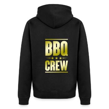 Équipe de barbecue - Veste à capuche bio Premium Unisexe - noir - Dos - Nico (187cm)
