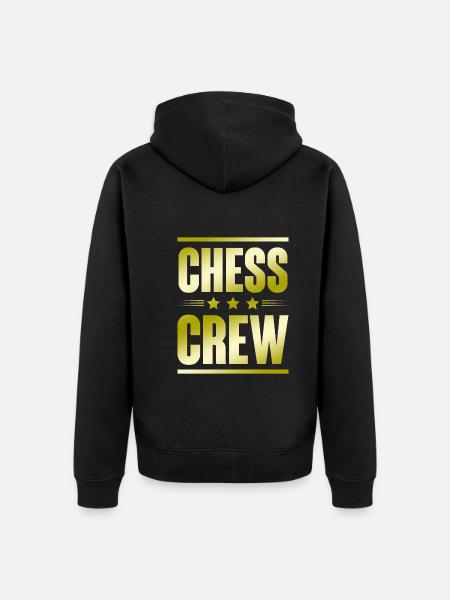 Chess Crew - Unisex Premium Bio Zip Hoodie - Schwarz