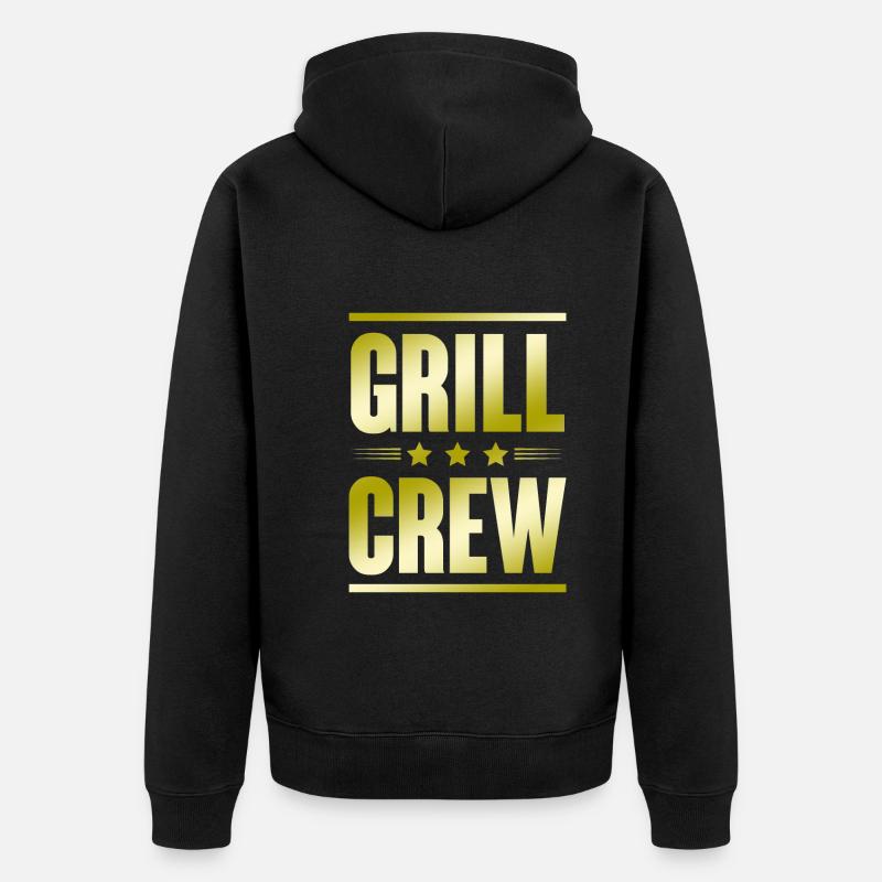 Équipe de grillades - Veste à capuche bio Premium Unisexe - noir