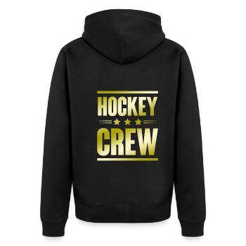 Équipe de hockey - Veste à capuche bio Premium Unisexe - noir - Dos - Nico (187cm)