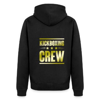 Équipe de kickboxing - Veste à capuche bio Premium Unisexe - noir - Dos - Nico (187cm)