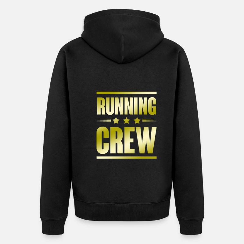 Équipe de Course - Veste à capuche bio Premium Unisexe - noir