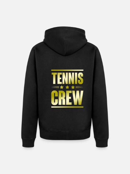 Équipe de tennis - Veste à capuche bio Premium Unisexe - noir