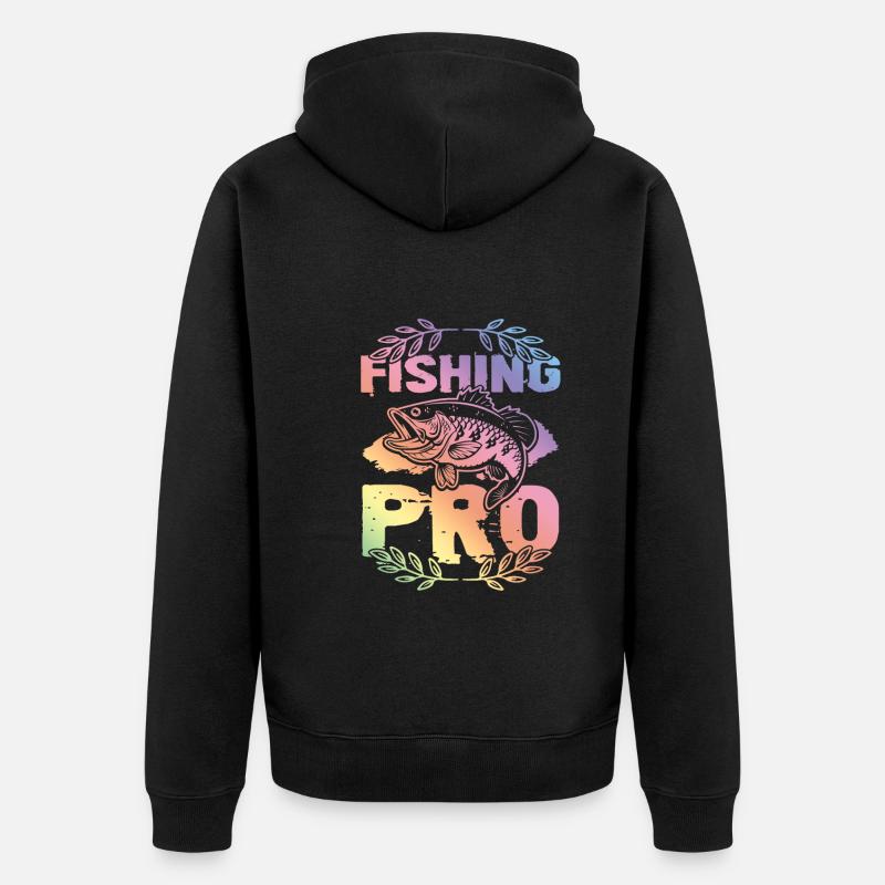 Pro de la pêche - Veste à capuche bio Premium Unisexe - noir