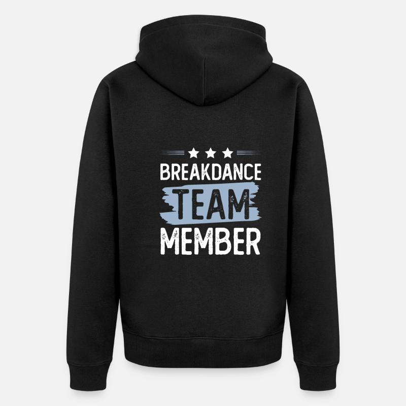 Équipe de breakdance - Veste à capuche bio Premium Unisexe - noir