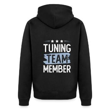 Équipe de tuning - Veste à capuche bio Premium Unisexe - noir - Dos - Nico (187cm)