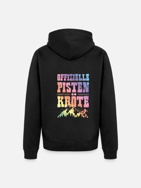 Ofizielle Pisten Kröte - Unisex Premium Bio Zip Hoodie - Schwarz