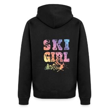 Skieuse - Veste à capuche bio Premium Unisexe - noir - Dos - Nico (187cm)