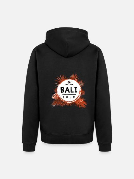 Bali Tour Bunt - Unisex Premium Bio Zip Hoodie - Schwarz