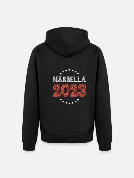 Marbella 2023 - Unisex Premium Organic Zip Hoodie - black