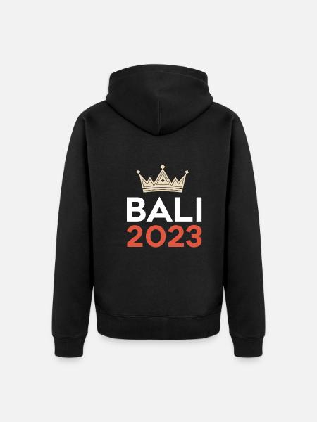 Bali 2023 - Unisex Premium Organic Zip Hoodie - black