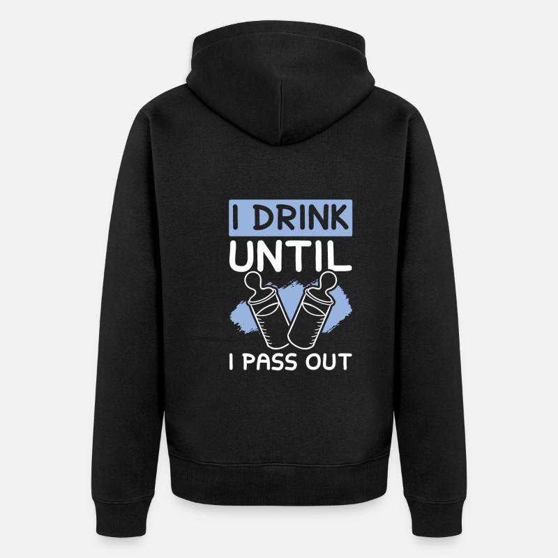 Biberon - Veste à capuche bio Premium Unisexe - noir