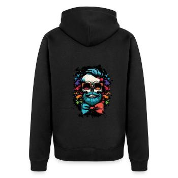 Skeleton Bachelor Groom Bachelor Bachelor Party - Veste à capuche bio Premium Unisexe - noir - Dos - Nico (187cm)