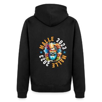 Malle 2023 Tourisme Roi Majorque - Veste à capuche bio Premium Unisexe - noir - Dos - Nico (187cm)