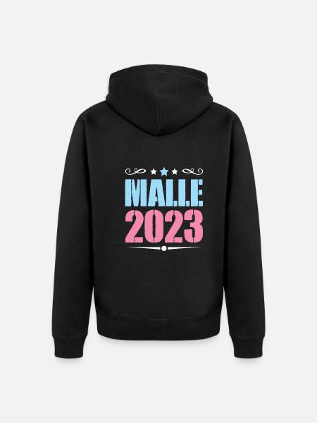 Malle 2023 - Unisex Premium Organic Zip Hoodie - black
