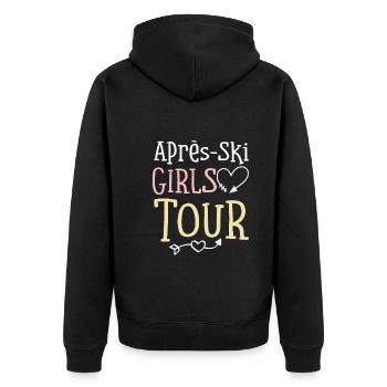 Après-Ski Girls Tour - Veste à capuche bio Premium Unisexe - noir - Dos - Nico (187cm)