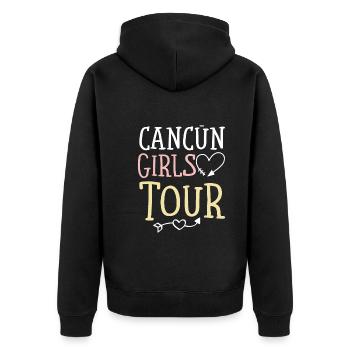 Cancun Girls Tour - Veste à capuche bio Premium Unisexe - noir - Dos - Nico (187cm)