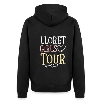 Lloret De Mar Girls Tour - Veste à capuche bio Premium Unisexe - noir - Dos - Nico (187cm)