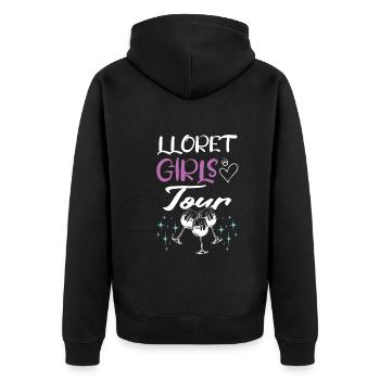 Lloret De Mar Girls Tour - Veste à capuche bio Premium Unisexe - noir - Dos - Nico (187cm)
