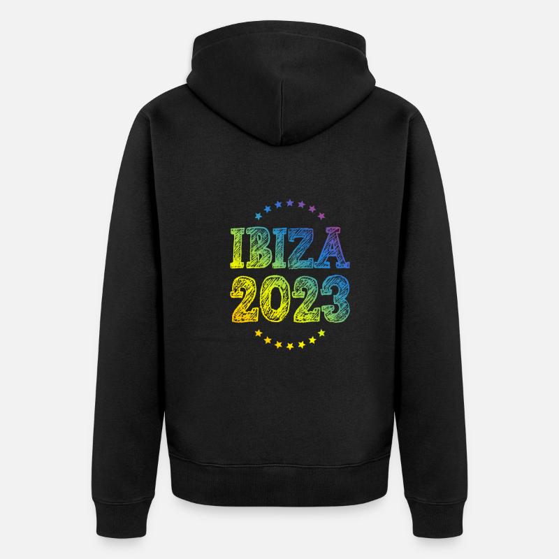 Ibiza 2023 - Veste à capuche bio Premium Unisexe - noir