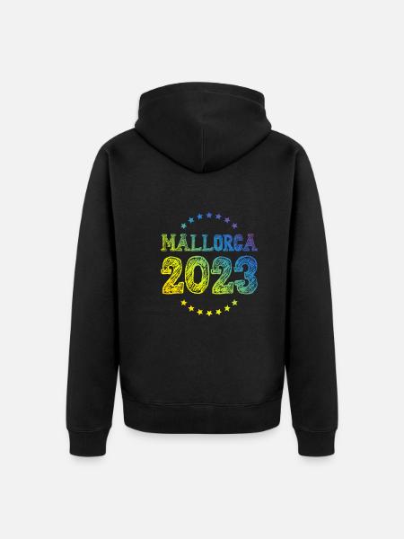Mallorca 2023 - Unisex Premium Organic Zip Hoodie - black